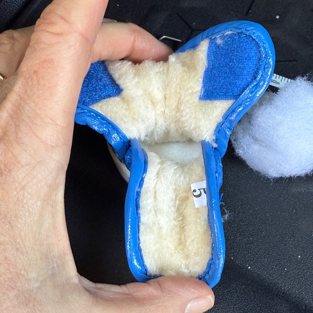 Dog Shoes, velcro closure, Leather, Puffer Blue, Never used - Picture 9 of 11